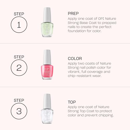 OPI Nature Strong Natural Origin Nail Polish | Opaque Bright Glitter & Shimmer Eco-Friendly Nail Polish | Plant Based, Vegan, Cruelty Free