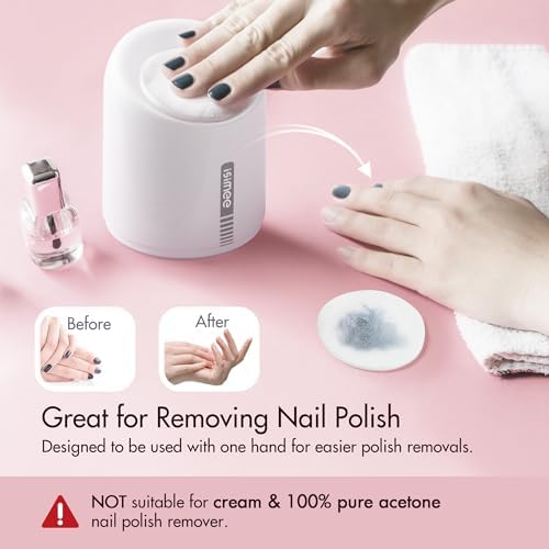 Automatic Makeup Remover Dispenser, Electric Micellar Water and Smart Nail Polish Remover, 6.8OZ Type-C Charger, 4 Months Battery Life for Liquid Oil Facial Toner