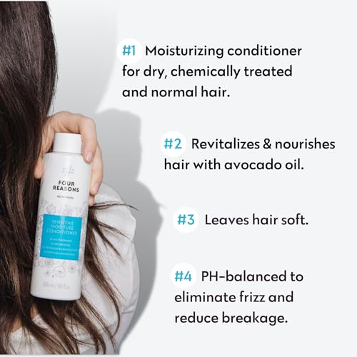 No nothing Sensitive Moisture Conditioner - Fragrance Free for Dry Hair - Hypoallergenic, Unscented Moisturizing Conditioner for Sensitive Scalp and Skin - Paraben Free, Vegan – 10.15 oz