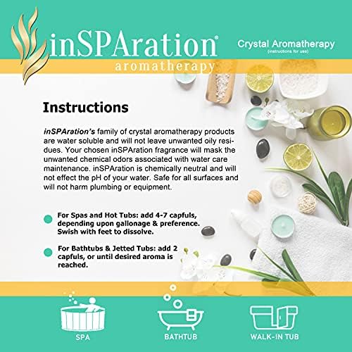 inSPAration Eucalyptus Mint Aromatherapy Crystals for Spa, Hot Tub & Bath 13 oz.