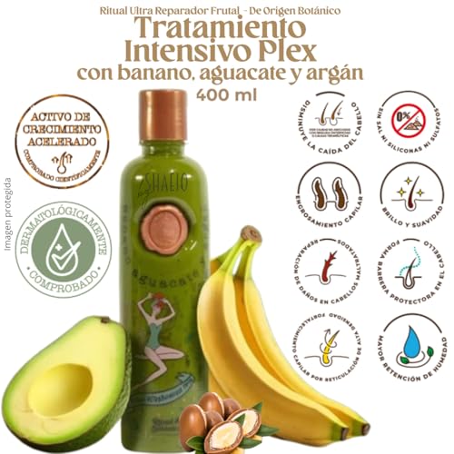 RITUAL BOTANICO KIT 3 Crecimiento Acelerado Ultra Reparador S.O.S Origen Botánico: Shampoo de Romero, Mascarilla para el Cabello Bomba Capilar, Acondicionador Intensivo PLEX (+ OBSEQUIO)