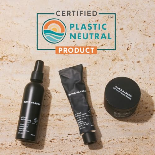 Blind Barber Lemongrass Tea Daily Clarifying Shampoo for Men - Mens Sulfate-Free Hair Thickening Shampoo with Minty Scent - Deep Cleansing + Hair Wash Removes Build-Up (12 Oz)