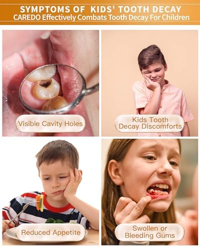 Kids Hydroxyapatite Toothpaste for Reversing Cavities, Fluoride-Free Home Cavity Repair, Safe Toddler & Baby Toothpaste for Enamel Repair, Tooth Decay Repair Remineralizing Treatment Fruity 1Tube