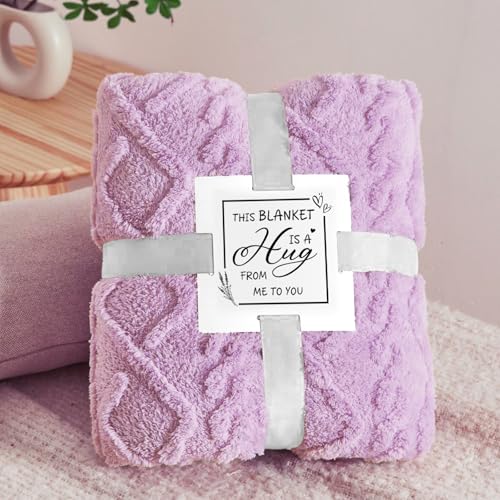 Birthday Gifts for Mom from Daughter Son, Relaxing Lavender Spa Basket Set for Women Luxury Self-Care Basket for Mama, Birthday Mothers Day Gifts for Women, Mom, Wife, Sister, Friend, Her