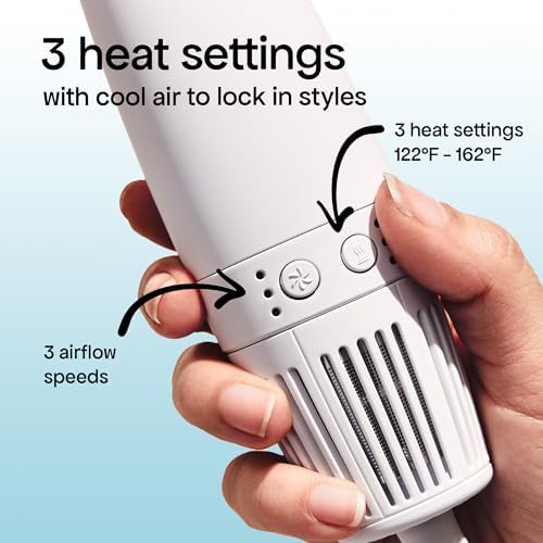 BONDIBOOST 6-in-1 Everlast Airstyler System - Wet to Dry Hair Styler, Hair Dryer Brush with Curlers, Round Brushes, Dryer & Concentrator Attachments, Versatile Heat & Airflow Settings + All Hair Types