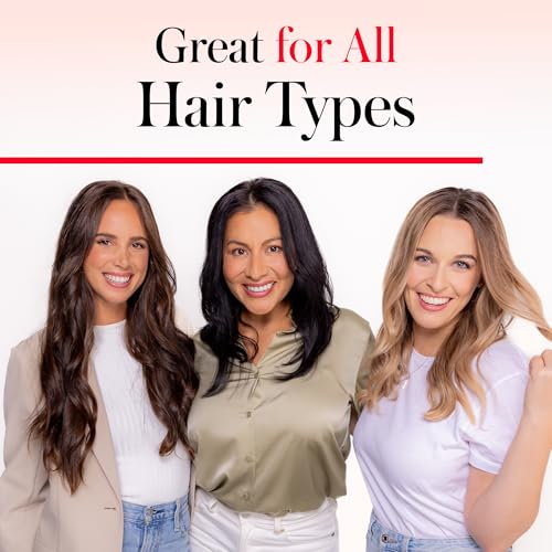 REVLON SmoothStay XL Hair Straightener - Heated Straightening Brush for Silky & Straight Long-Lasting Results, Locks in Moisture with Reduced Static & Frizz