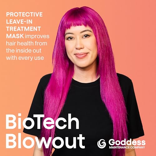 Biotech Blowout Leave-In Restorative Hair Mask, Heat Protectant & Strengthening Treatment for Frizz-Free Volume, Repairs & Shields Up to 450 F, 1.7 Fl Oz