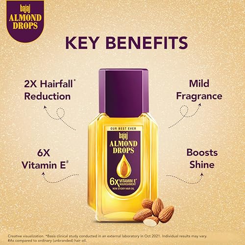 Bajaj Almond Drops Hair Oil - 475 ML (16.91 Floz.)