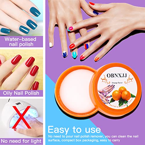 FERCAISH 192Pcs Nail Polish Remover Pads, 6 Fragrances Disinfecting Gel Polish Remover Wipes Easy to Carry and Strong Removal Effect Lint Nail Polish Wipes