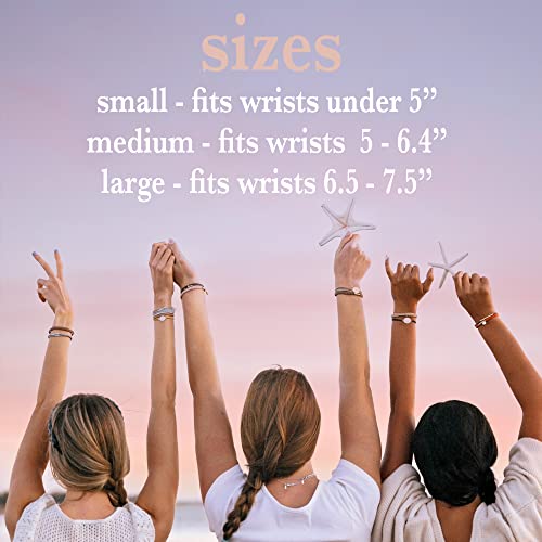 K'lani Inspire Bracelets for Women – Elastic Bracelets and Boho Hair Ties – Cute Hair Ties for Women and Hair Tie Accessories – Stylish Bracelets Boho Style for Hair and Wrist – Set of 5 (Medium)