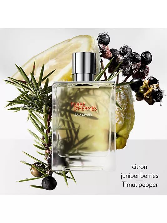 Hermes Terre d'Hermes Eau Givree for Men Eau de Parfum Spray, 3.4 Ounce (Refillable)