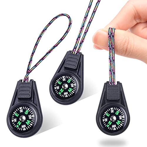 10 Pack Compass for Kids Compass Hiking, Mini Compass Survival, Small Compass Bulk, Boy Scout Compass Party Favor Pocket