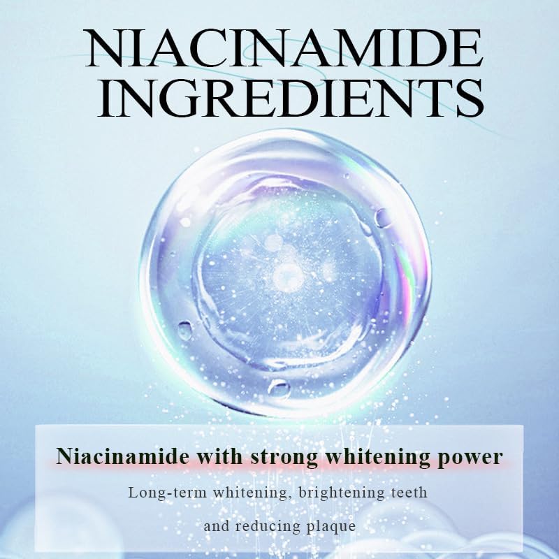 Peachloft Niacinamide Whitening Toothpaste, Probiotic Intensive White Toothpaste, Unismart & Tribright Toothpastes Triple Whitening Gel, Care Protect Tooth Strengthening, Mint, Fresh Breath