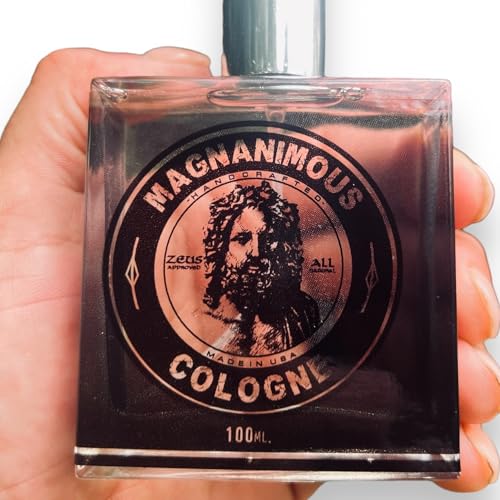 MAGNANIMOUS COLOGNE (100 ML) - "SPARTA" SCENT (GUNPOWDER, BLACK PEPPER, OAK MOSS, VANILLA, CITRON, PATCHOULI, BLACK MUSK...) SMELL MAGNANIMOUS WITH THE BEST SMELLING COLOGNE ON THE PLANET!