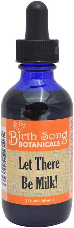 Let There Be Milk! Herbal Breastfeeding Tincture to Support Breast Milk Supply for Lactating and Pumping Moms with Fenugreek and Goat's Rue, 2oz Bottle
