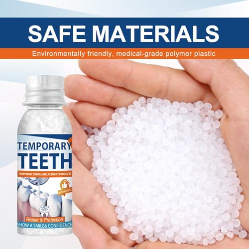 Tooth Repair Kit, Moldable Tooth Filling Repair Kit with 4 Dental Tool, Dental Care Kit Fixing The Missing and Broken Replacements, DIY Natural Filling Fake Teeth,Smile Confidently Again-8A
