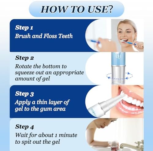 Omaky Gum Protect Repair Gels,Gum Shield Gel, Gum Gel Teeth Whitening Essence Pen, Gum Instant Protect Gel, Instant Tooth Whitening Pen Sensitive Teeth (3PC) (A)