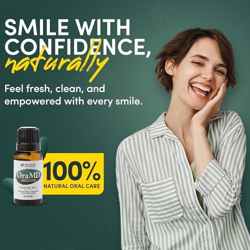 OraMD Original Tooth Oil - Healthy Gums, Fresh Breath and Helps with Sensitive Teeth - All-Natural Solution Better Than Mouthwash (1-Pack)