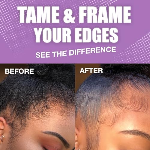 24 Hour Edge Tamer Extra Mega Hold, 8.25 oz by EBIN NEW YORK – Humidity-Resistant, Long-Lasting Hold – No Flakes or Residue – Styling Gel for Sleek Looks – Suitable for All Hair Types (1 Pack)
