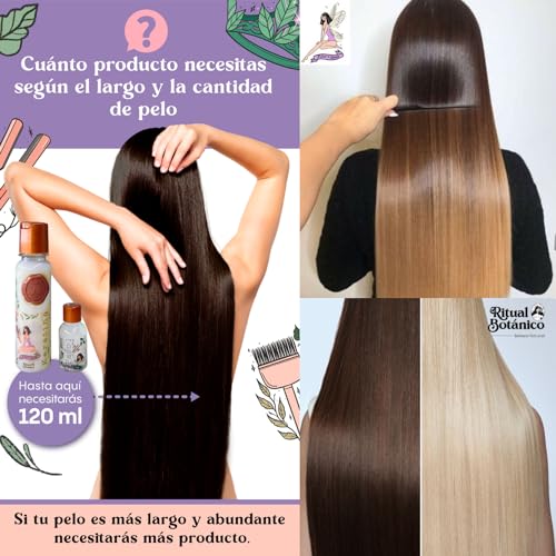 Keratina, RITUAL BOTANICO 120 ml - Keratin Treatment with 12 Natural Oils and Amino Acids for Shine, Softness and Nutrition. Original Product from COLOMBIA.
