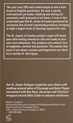 St James of London Cedarwood & Clarysage Cologne, 1.69 Fl Oz