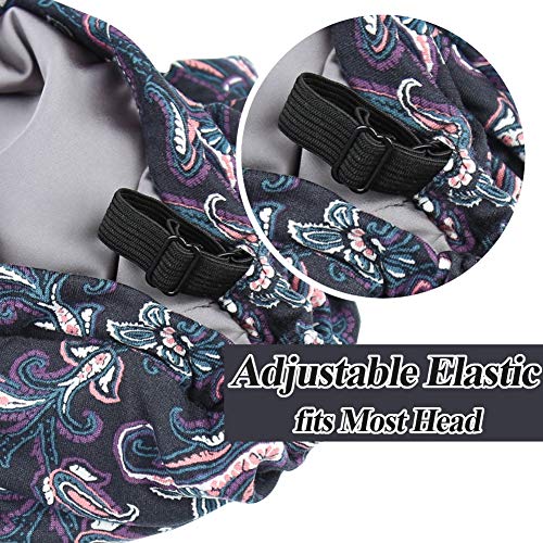 Dreadlock Tube Satin Sleep Cap for Braids Dark Blue