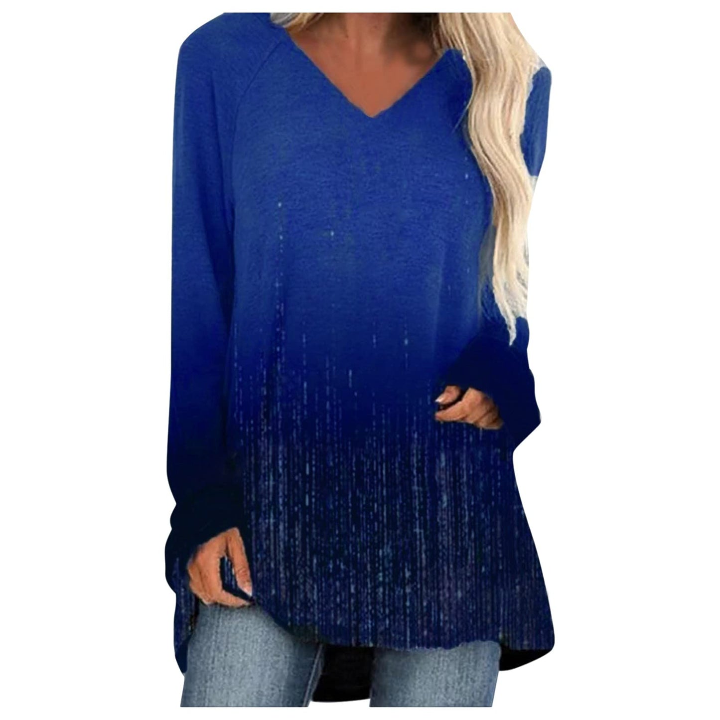 Aniywn Women's Plus Size Sweatshirt Tops Ladies Baggy Short/Long Sleeve Thin Solid/Printing Pullover Blouse T Shirts