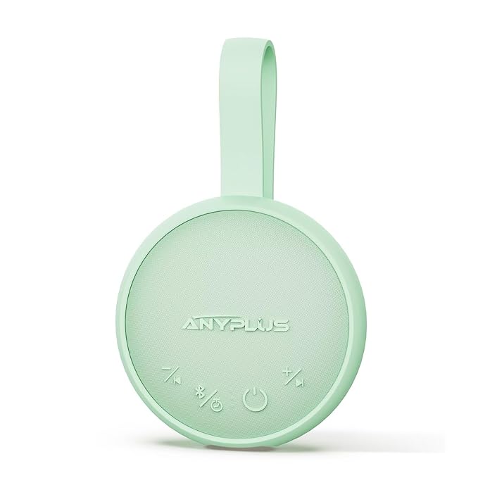 White Noise Sound Machine, Portable Sound Machine for Sleeping Adults & Baby, with Bluetooth 5.1/24 Soothing Sounds/Battery Powered/3 Timer Memory Function for Office/Bedroom/Travel（Green）