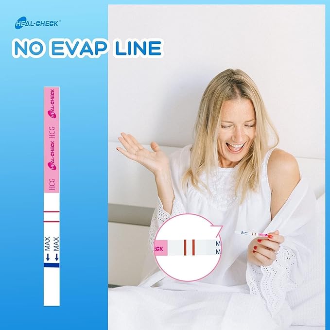 Pregnancy Tests with Cup, HEAL-CHECK Bulk Pregnancy Test Strips for Home Detection, Over 99% Accuracy, Individually Wrapped, 5mm Width HCG Test Kit, Fertility Value Pack, FSA HSA Eligible, 70 Count