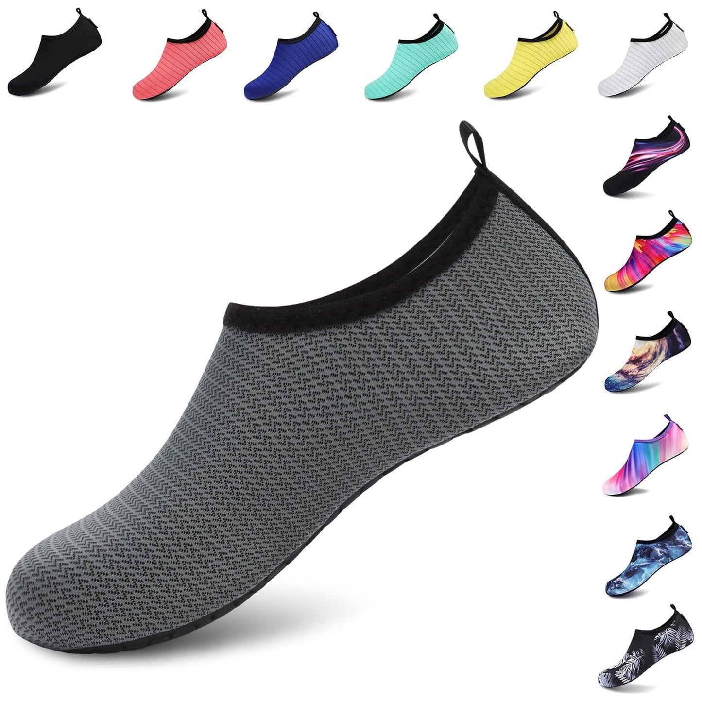 VIFUUR Water Sports Unisex Shoes Darkgrey - 5.5-6.5 W US/ 4.5-5.5 M US (36-37)