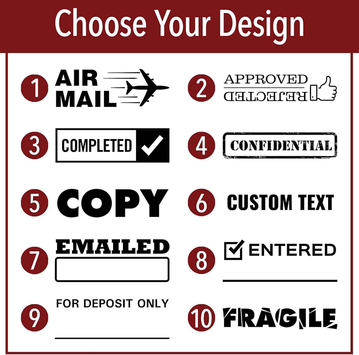 Please Sign & Return Office Stamp | 4 Different Sizes | 20 Designs | Multiple Color Options | Perfect for Quick Validation of Office Documents (Please Sign & Return, Xtra Large)