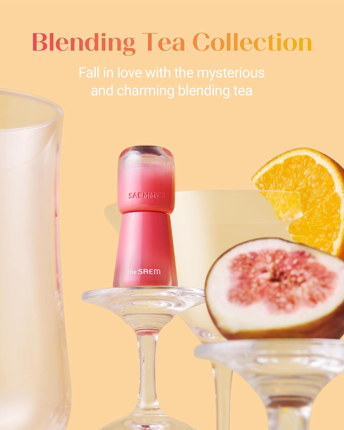 THESAEM Saemmy's Ade Shot Tint - Korean Lip Titnt, Water Gel Lip Stain with Plump Glowy Moisturizing Finish, Buildable Radiant Gloss, Long-Lasting Comfort, 0.1 fl.oz. (06 Apple Cinnamon)