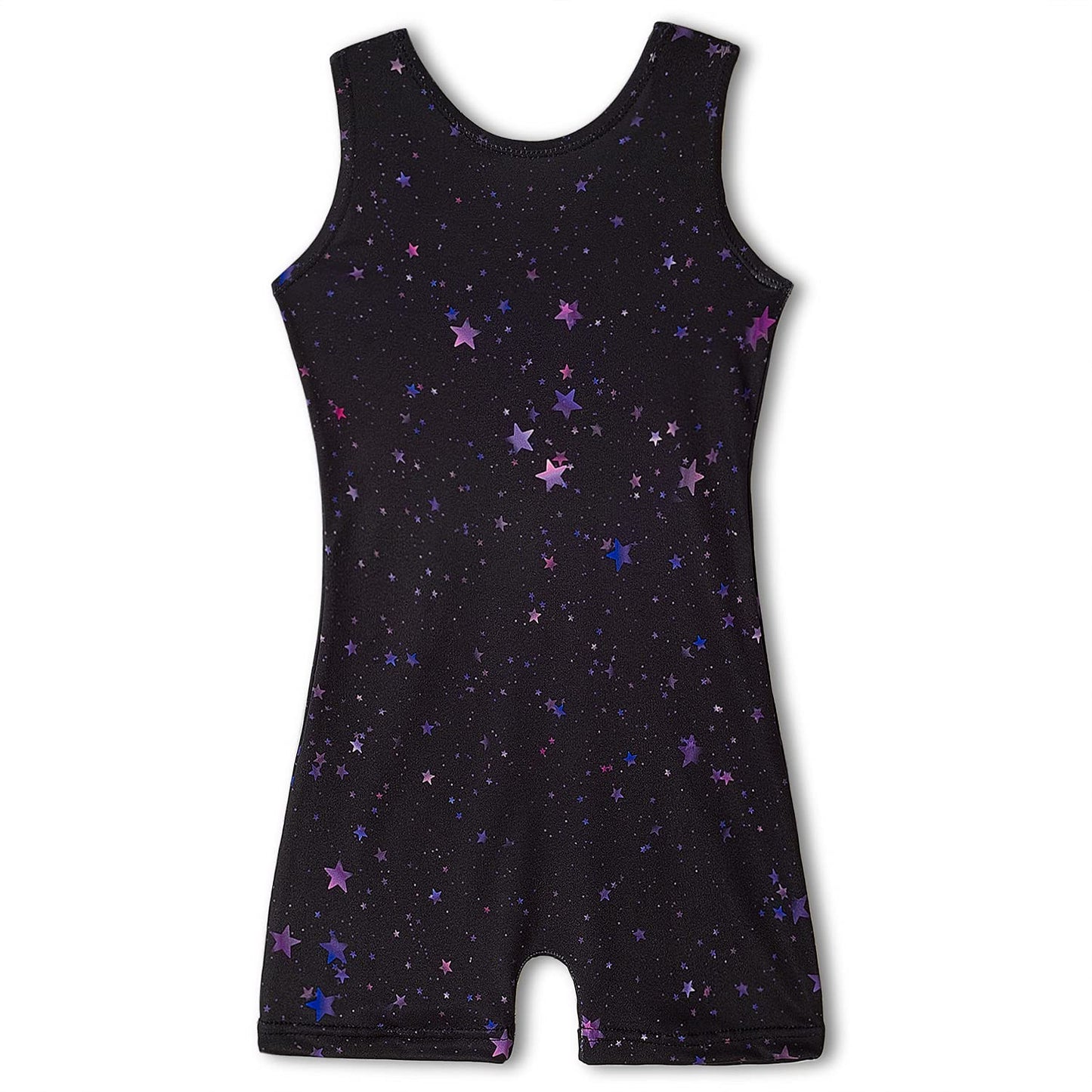 MYQFF Gymnastics Leotards for Girls Toddler Kids Biketards Tumbling Dance Outfits 4T 5T Shiny Star