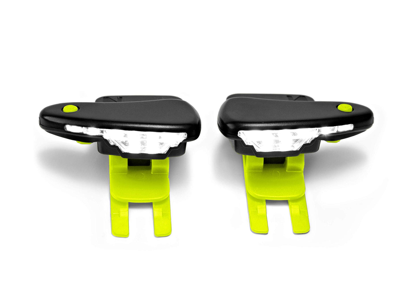 Night Runner 270 Shoe Lights - Rechargeable & Waterproof Battery Light for Runners, Dog Walking, Hiking - Best Safety Running Gear for High Visibility at Night Time or Low Light - (Green Clips)