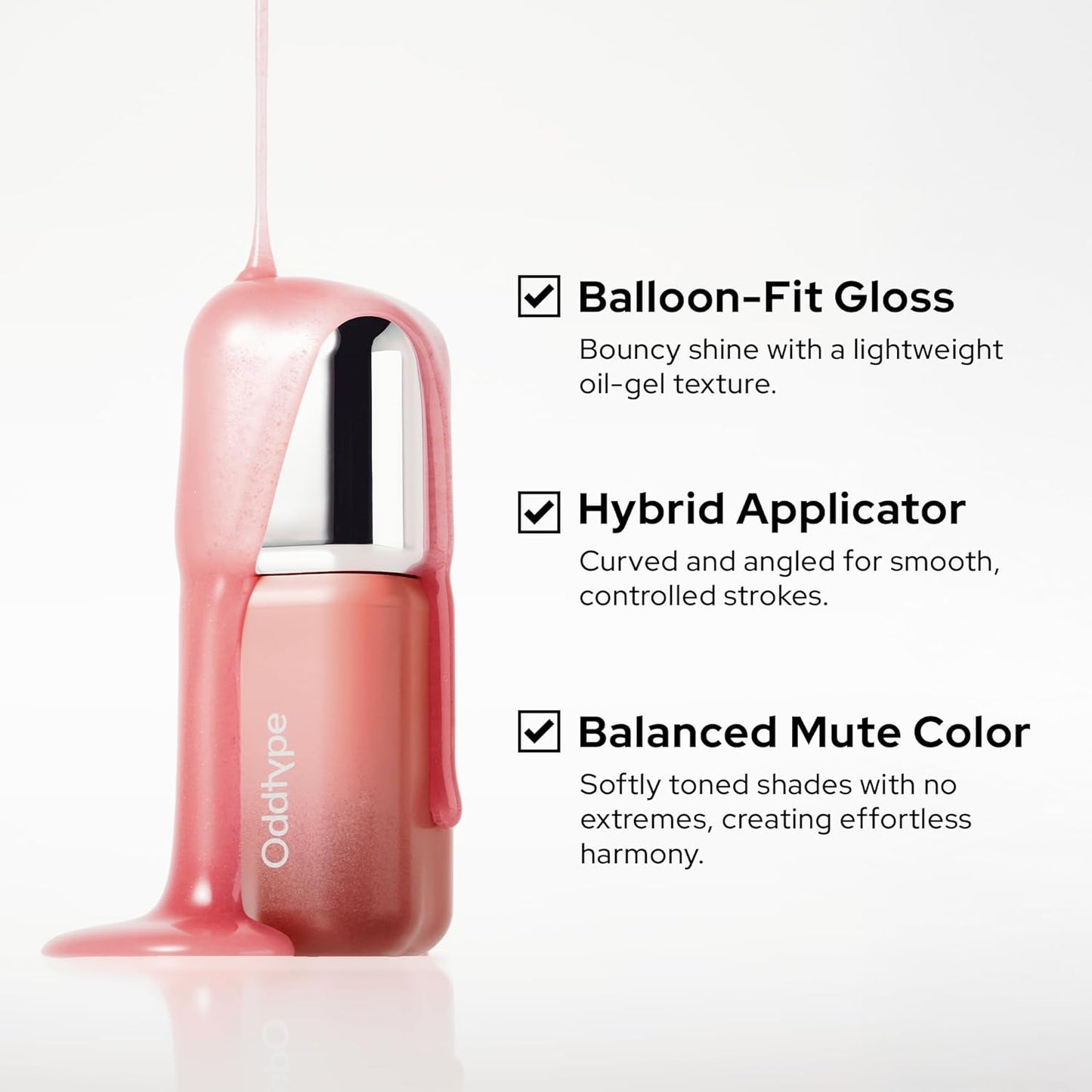 Unseen Balloon Tint, 6 Colors Set for All Skin Types. Buildable Color, Long Lasting Glossy Lip Stains, Lightweight Lip Gloss Make up 652-See-Through