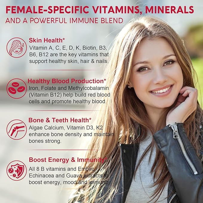 2Pack Vegan Vitamin D3 5000IUK2 Gummies+ 2Pack Methylated Multivitamin for Women Gummies