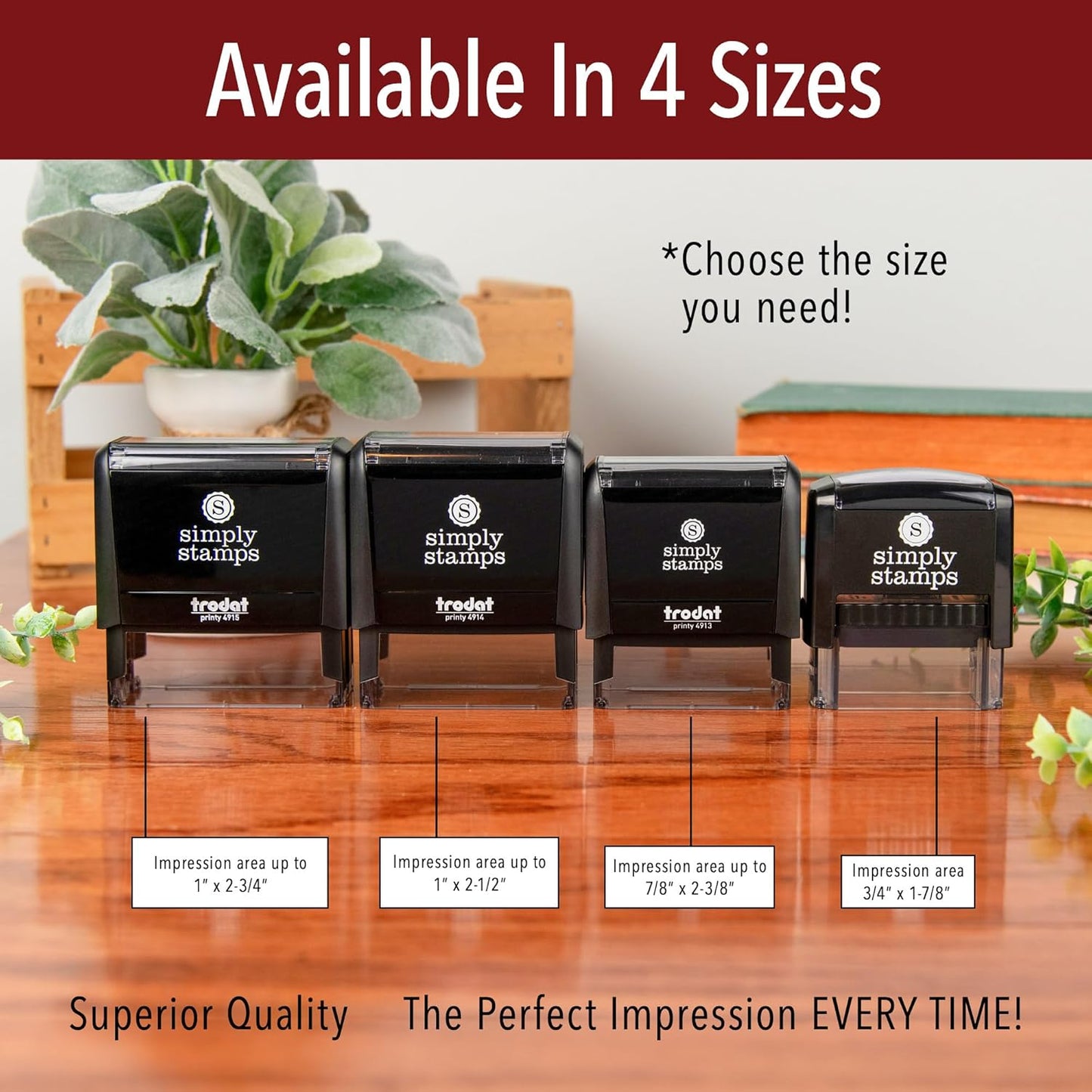 Entered Office Stamp | 4 Different Sizes | 20 Designs | Multiple Color Options | Perfect for Quick Validation of Office Documents (Entered, Medium)