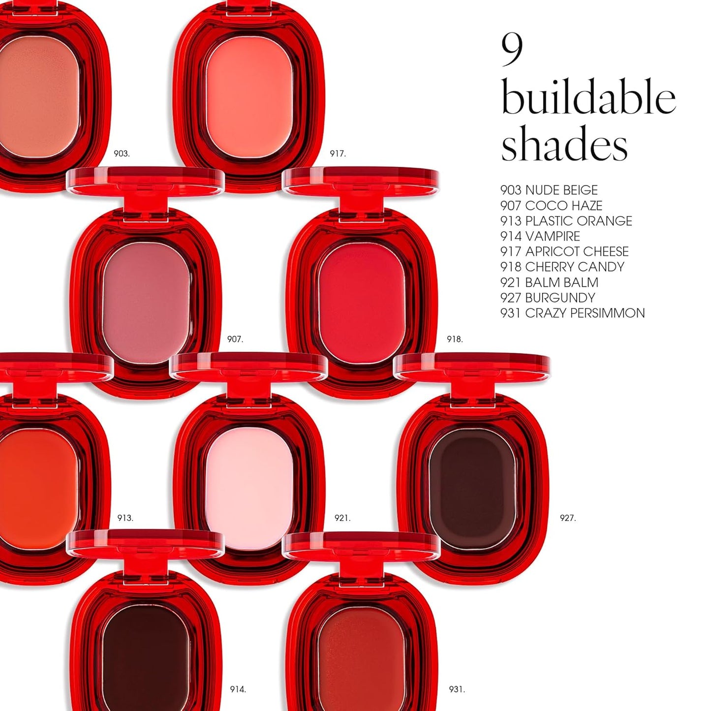 PLAT LIPS 907 COCO HAZE, Lip & Cheek, Lightweight, Naturally Dewy+ Glowy Finish, Blendable & Buildable Formula (1.2g, 0.003 oz.)