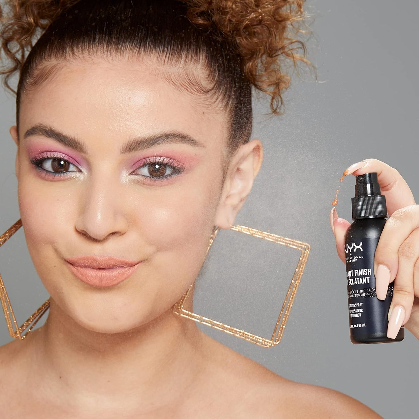 NYX PROFESSIONAL MAKEUP Makeup Setting Spray - Radiant Finish, Long-Lasting Face Mist with Micro Pearls, Vegan Formula