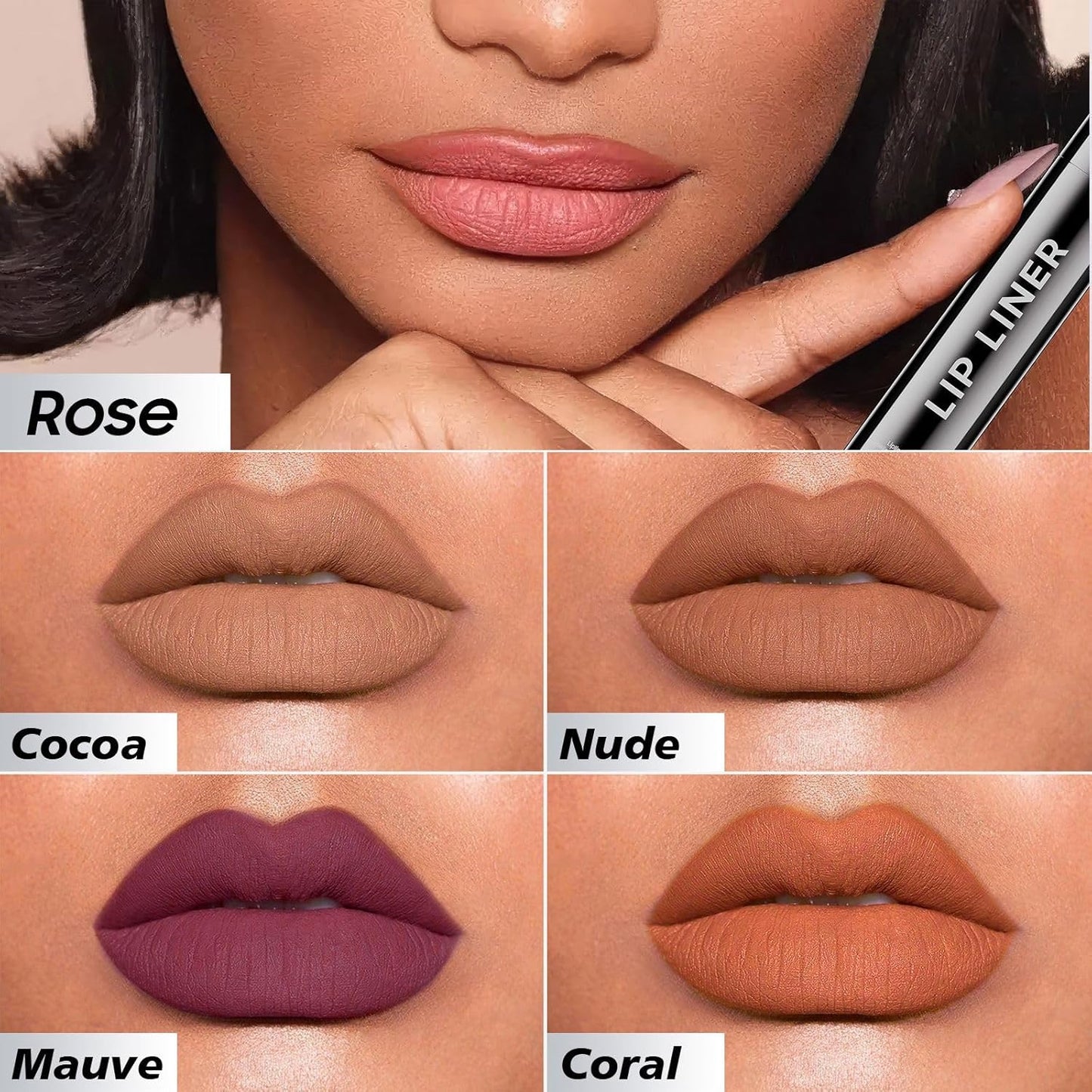 Lip Stain Peel Off - Lip Liner Long-wear & Waterproof Moisturizing Lip Stain with Matte Finish, Transfer-Proof, Non-Stick Cup Lip Tint Stay On All Day (Nude)