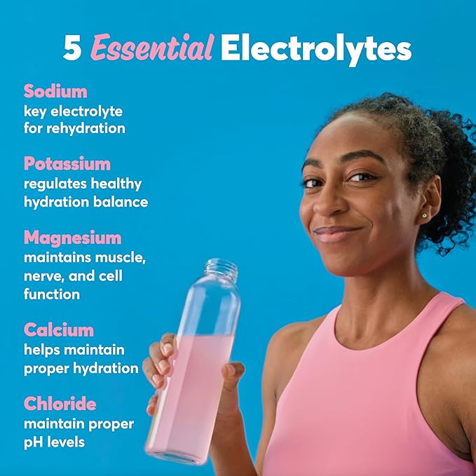 Nuun Sport Electrolyte Tablets with Magnesium, Calcium, Potassium, Chloride & Sodium, Gluten Free & Vegan, Tropical, 8 Pack (80 Servings Total)