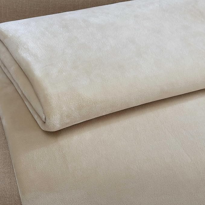 Calvin Klein - Queen Blanket, Super Soft Plush Bedding, Luxury Bed Blanket, Oeko-Tex Certified (Modern Reversible Solid Beige, Queen)