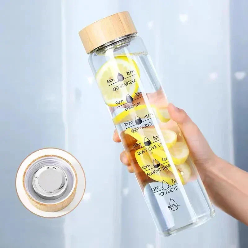 Glass Water Bottle