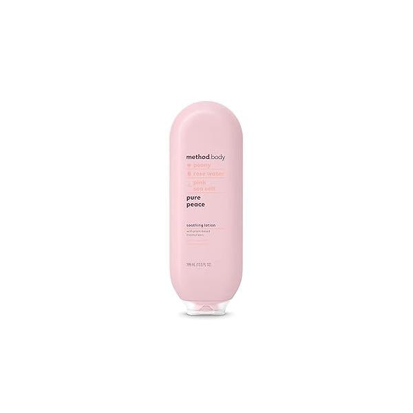 Method Daily Lotion, Pure Peace, Plant-Based Moisturizer for 24 Hours of Hydration, 13.5 Fl Oz (Pack 1)