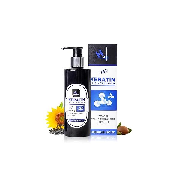 Habeeb Malik HM Keratin And Argan Oil Hair Mask Protein Treatment For All Types 300ml