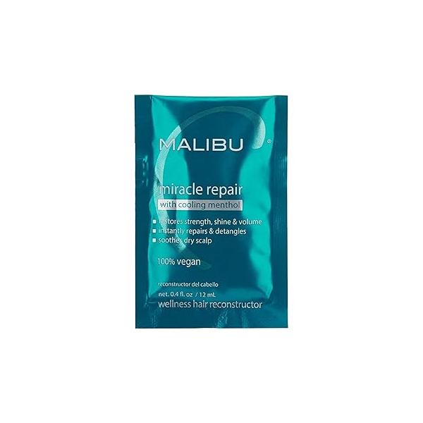 Malibu C Miracle Repair Reconstructor - Nourishing Hair Treatment for Weak, Damaged Strands Flax Protein & Vitamin B5 Moisture