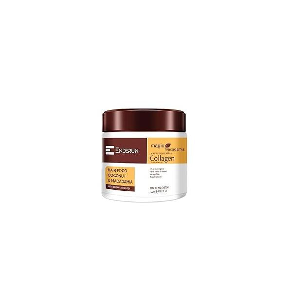 ENDERUN Hair Treatment Masks - Collagen Mask for Dry Damaged Deep Moisturizing Care Argan Oil Repair Natural Nourishing Masque 16.9 fl Oz 500ml