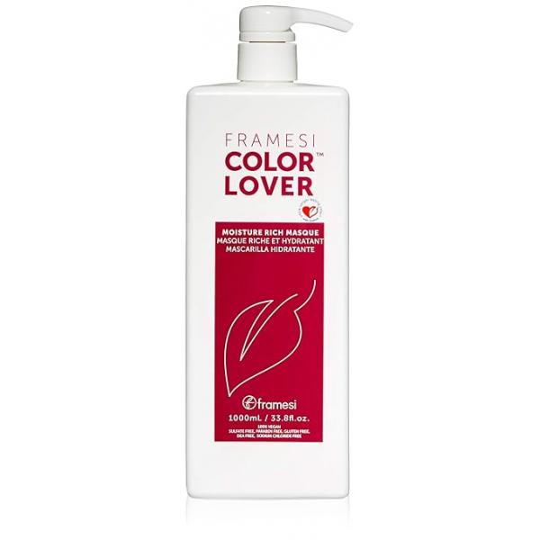 Framesi Color Lover Moisture Rich Masque, Sulfate Free Hair Mask for Treated