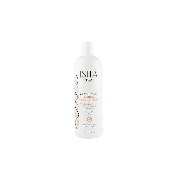 Garlic Conditioner - 32 Fl Oz, Infused with Keratin and Extract For Damaged Thinning Hair Stops Loss Promotes Growth Deep Conditioning Sulfate Paraben Free