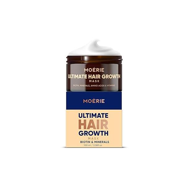 Moerie Hair Growth & Repair Mask - Restorative, Vegan-Friendly Treatment for Longer, Thicker, Fuller 100ml, 2 pack
